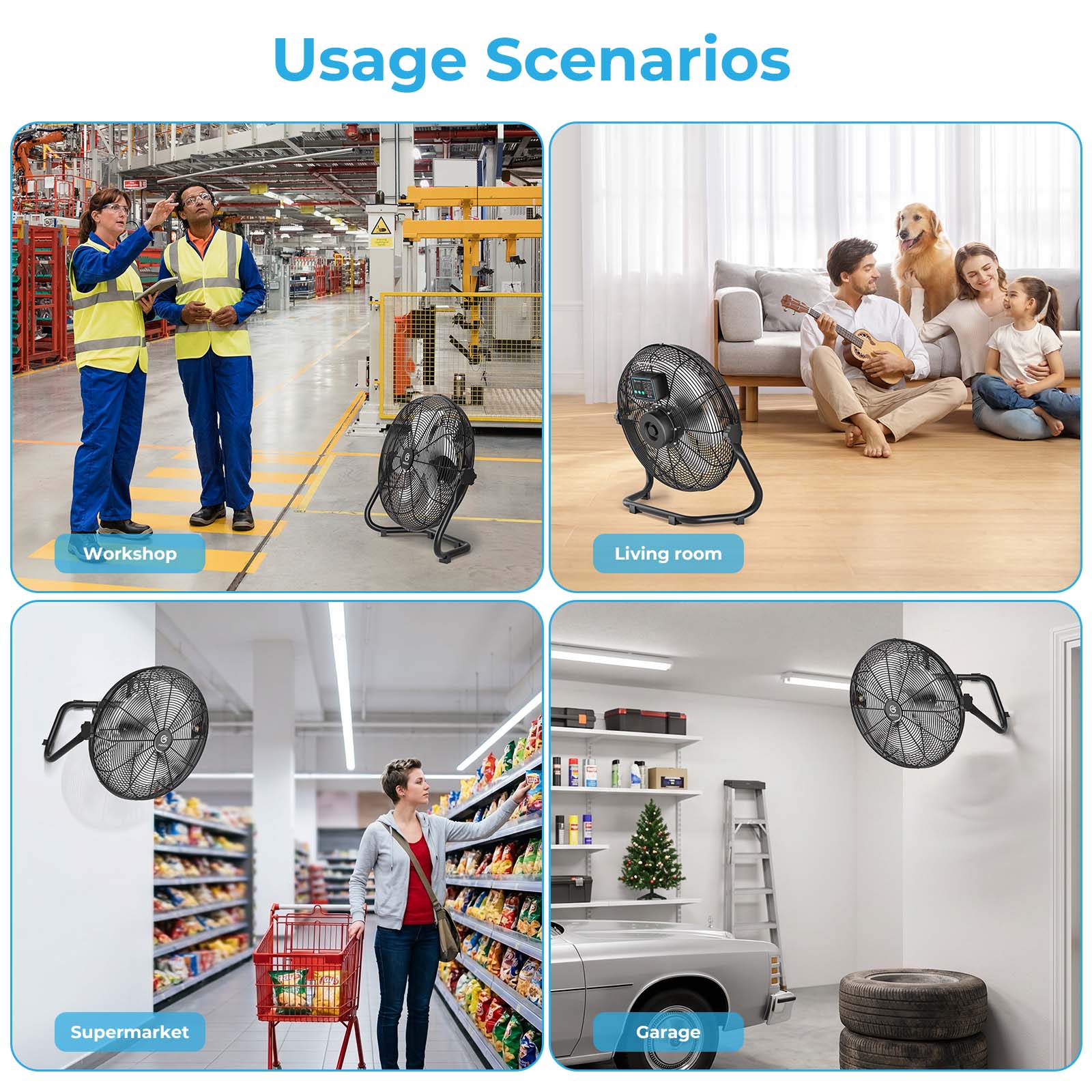 Floor fan applications